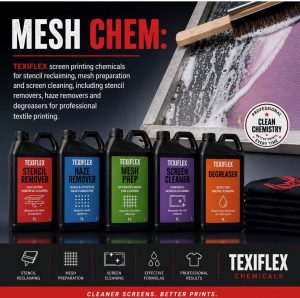 Mesh chemicals bottles
